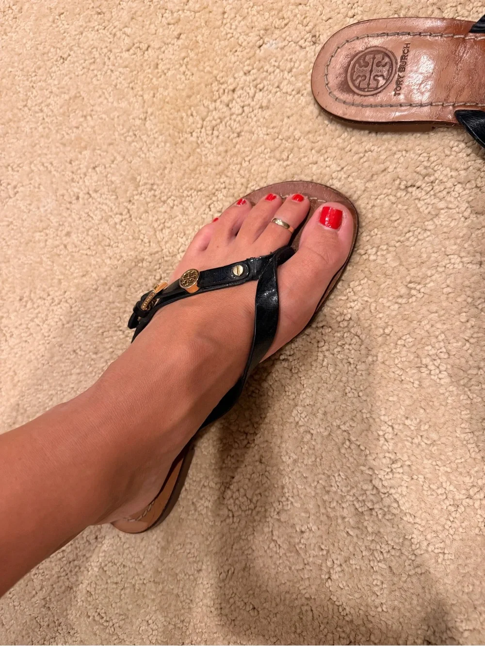 Tory Burch black flip-flops